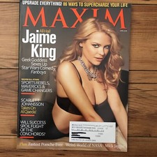 Maxim Magazine #124 April 2008 Jaime King Scarlett Johansson Mick Jagger Lad Mag