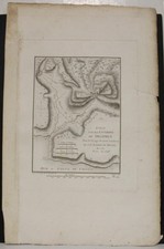 DELFI GRECIA 1798 BARBIÉ DE BOCAGE INSOLITA ANTICA MAPPA INCISA RAME ORIGINALE
