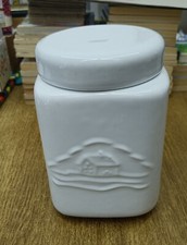 Mulino Bianco biscottiera in ceramica bianca