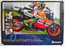 Affiche Course Moto VALENTINO