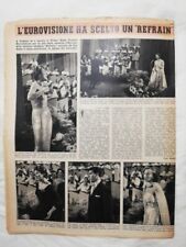 Primo Gran Premio Eurovisione A Lugano Lys Assia Fud Leclecq Franca Raimondi '56