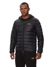 EA7 Emporio Armani Piumino Con Cappuccio Nero-Oro 8NPB24