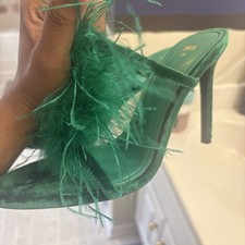Tacco scivolo zara verde - zara,