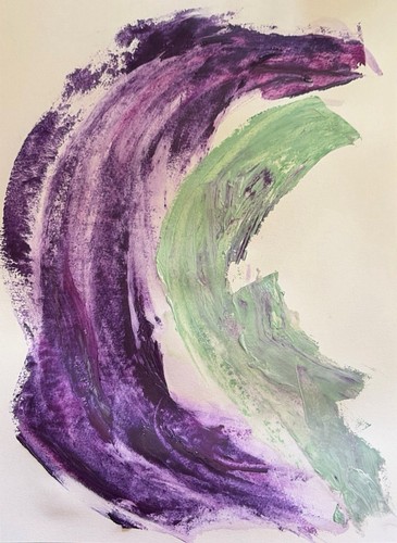 Quadro astratto moderno 8x10