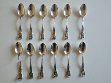 Set di 12 cucchiaini argento massiccio Sterling 925
