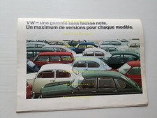 Volkswagen Maggiolino - 1300 - 1500 1969 depliant originale francese