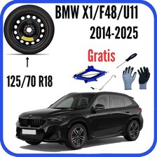 Ruotino di Scorta 18 Ruota 5 Fori Bmw X1 U11 Cric Guanti Cacciavite 125/70 r18