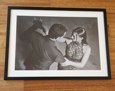QUADRO - FOTO BALLERINI TANGO bianco nero con CORNICE NERA