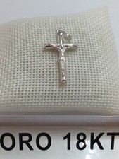 Croce in oro bianco 750 18 kt