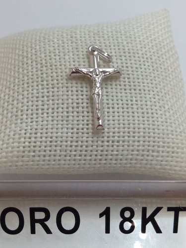 Croce oro bianco 750 kt - 18,
