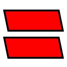 Kit contrassegni adesivi camion trasporto cose in conto proprio nero/rosso