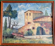 Quadro naif olio - ad, tela