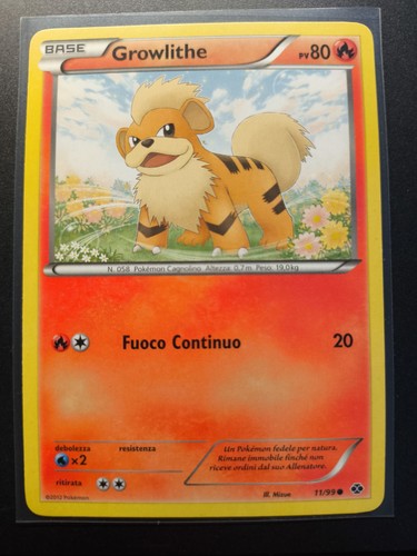 Carta pokemon growlithe - pokemon,
