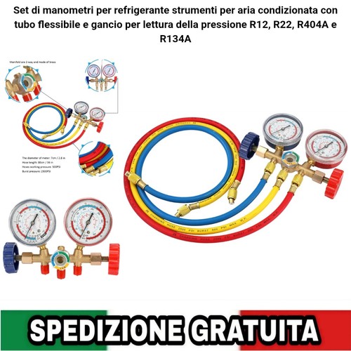 Set manometri refrigerante - manometri,