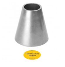 Riduzione a Saldare Acciaio Inox da mm 76 a 48 fresa tornio cnc hobby moto barca