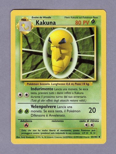 Pokemon kakuna card - card, pv