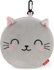 - Cuscino Da Viaggio Con Mascherina Da Notte, Tema Kitty, Chiusura a Zip, Salvas