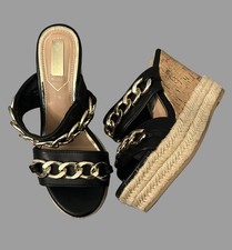 Sandali slip on tacco zeppa