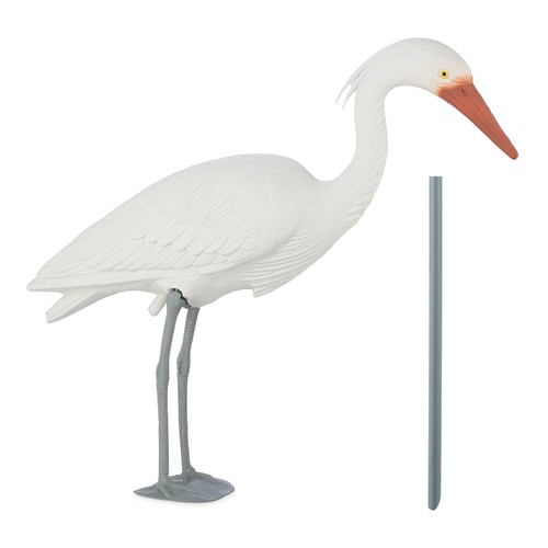 Figura decorativa forma airone - figura,