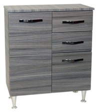 MOBILE BASE BAGNO ANTONELLA 2 ANTE + 2 CASSETTI CM. 66X33X80H PALISSANDRO