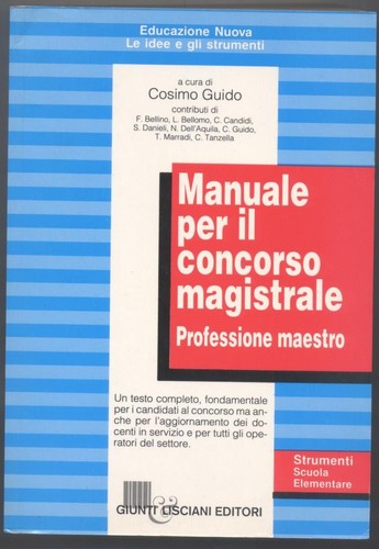 Manuale per concorso - manuale, il