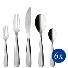 Villeroy & Boch, Rose Garden, Servizio Posate Set 30 pezzi, Acciaio