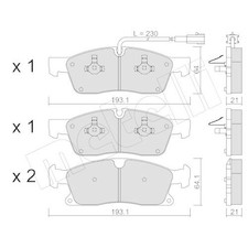 Kit pastiglie freno - , a