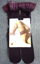 Calze in nylon semi-opaco viola cannella taglia 2 FR40/42 UK8.5 US/D38/40