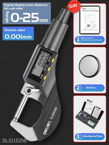 Micrometro digitale mm - digitale, 0-25