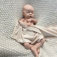Bambola neonato 18" floppy silicone pieno non dipinta neonata fatta a mano regalo
