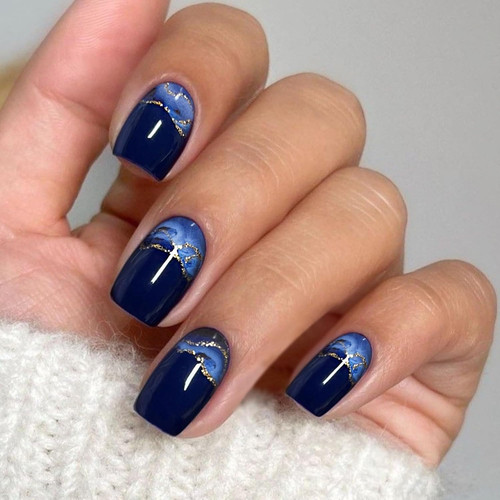 Unghie gel adesive french - unghie,