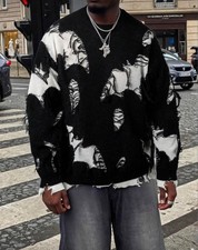 Unisex Oversized Distressed