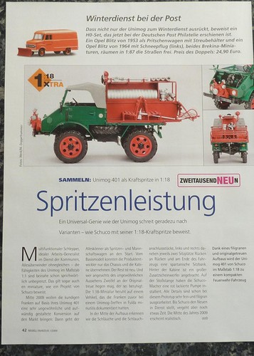 Unimog 401 con - u, siringa
