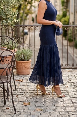 Abito midi blu - , taglia