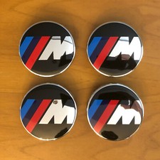 4 tappi borchie coprimozzo 68mm per cerchi in lega per BMW M Motorsport
