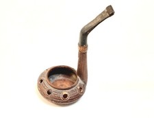 Pipa Finta Ornamentale Terracotta Loreto Antica da Collezione Vintage Fumo 