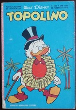 TOPOLINO LIBRETTO 326 - QUASI OTTIMO - FUMETTO DISNEY DEL 1962 - CON BOLLINO 