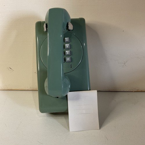 Telefono parete verde - telefono,
