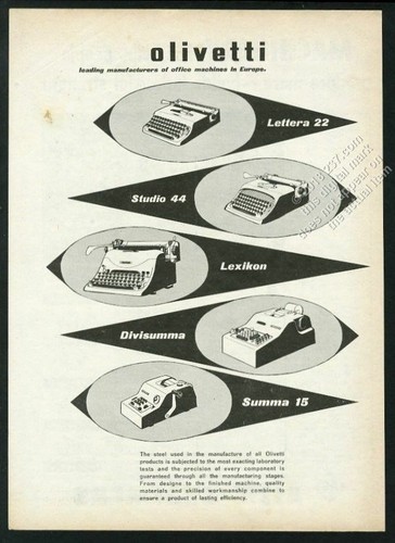 1954 olivetti lettera - 1954,
