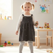 Zara Maglione Pinafore Vestito