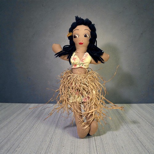 Bambola vintage hawaiana hula