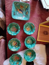 Ceramica di Vietri servizio Pesce AVALLONE integro 