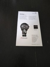 TAG HEUER GRAND CARRERA CALIBRE 17 RS2 & TB BUTI BLACK RAIN WATCH VINTAGE AD PUB