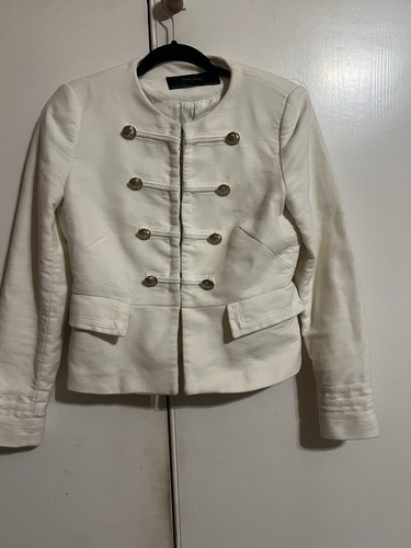 Giacca zara avorio con bottoni - giacca,