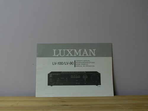 Luxman 100 manuale di - manuale,