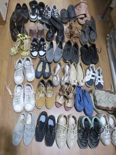 Lotto stock 30 paia di SCARPE CIABATTE usate per uomo donna bambino da mercatino