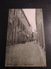 CINGOLI CORSO GARIBALDI  ANTICA CARTOLINA ANIMATA  MACERATA VG.