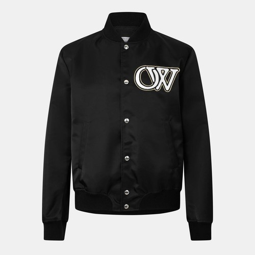 Giacca off white uomo nera - off,