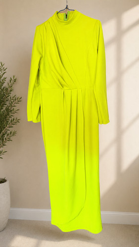 Maxi abito giallo - , elegante