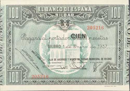 Spagna banconota 100 - , pesete